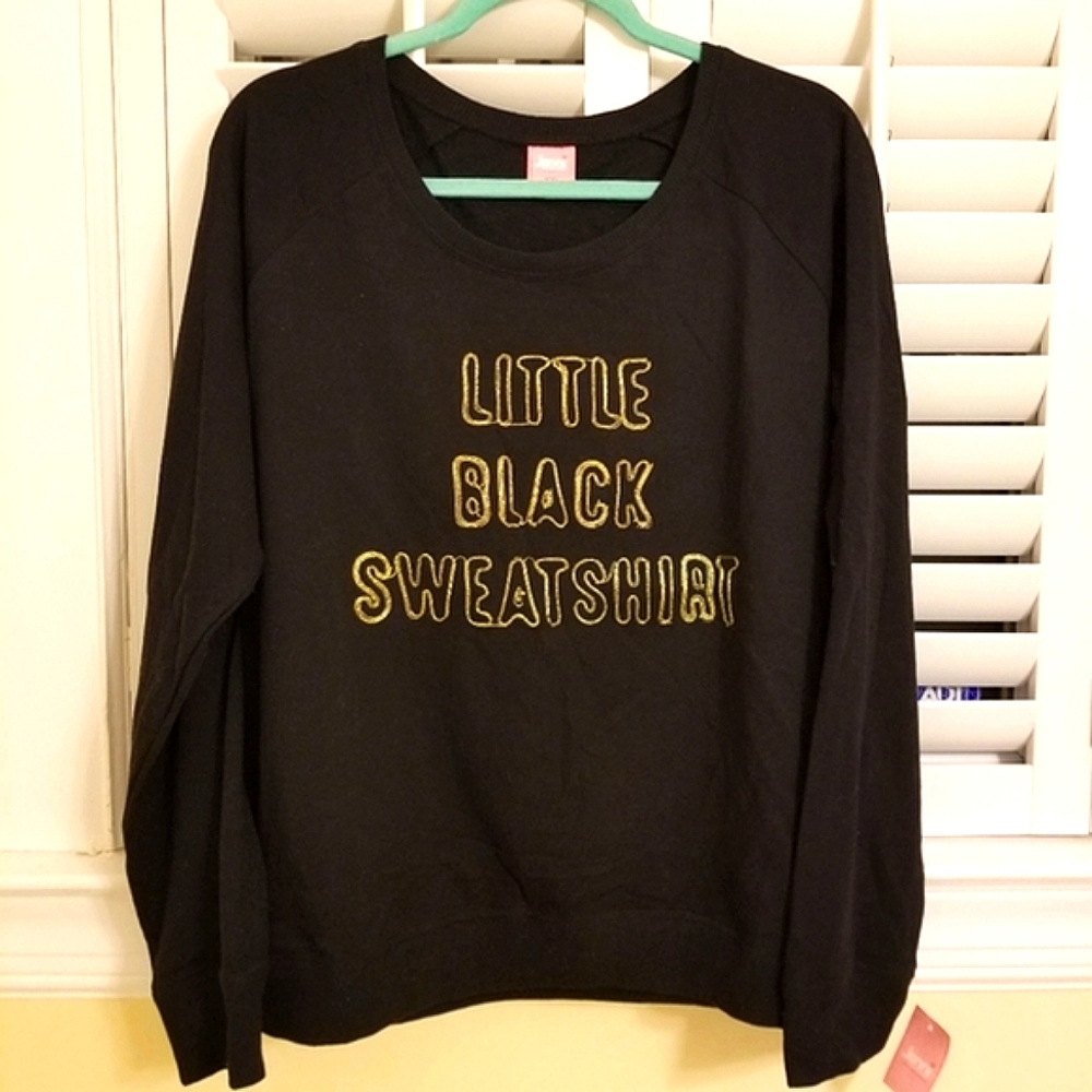 (XL/XXL) Jenni by Jennifer Moore Little Black Sweatshirt